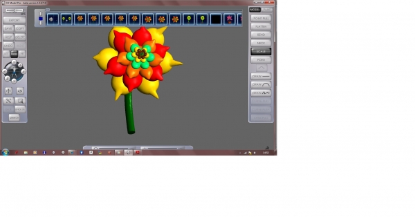 Creation of Fantasy flower: Step 8